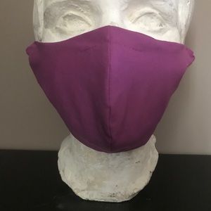 Cloth face mask w/filter and pocket